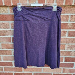 Horney Toad Skater Skirt Women's Size Medium Purple Pull On Knee Length